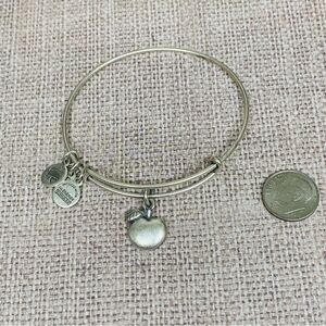 Alex and Ani Silver Apple Bracelet